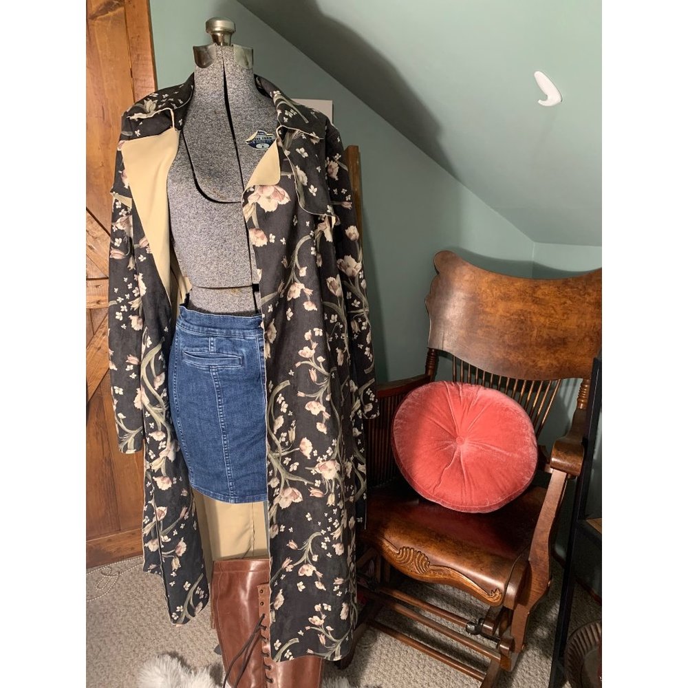 Anthropologie Solitaire Floral trench jacket - Picture 2 of 14